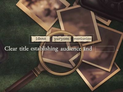 Features of a Formal Report