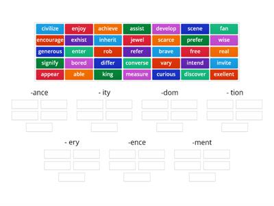 Noun Suffixes