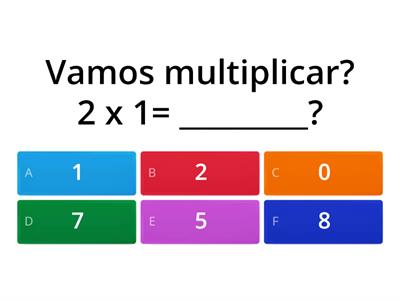 Quebra-cabeça de Tabuada de 2 para 2º ano