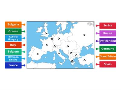 WWI Map - Europe 