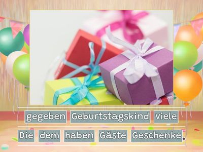 Mosaik 2 - Strukturen 1A.1 - Das Perfekt [Wortstellung]