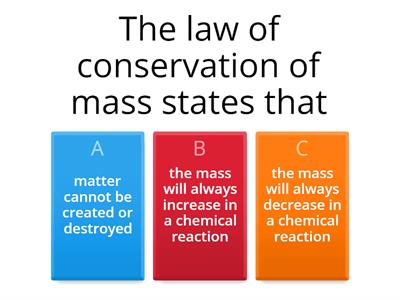 Conservation of mass