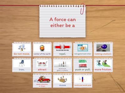 Forces and Motion 3rd Grade