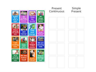 Present Continuous x Simple Present