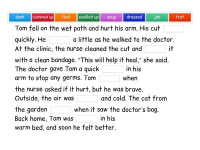 Book 4 Vocab - Cloze passage