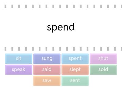 Irregular verbs (Spirals 10 to 20 Col. 2)