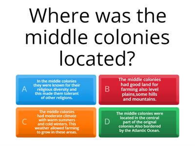  Middle colonies 