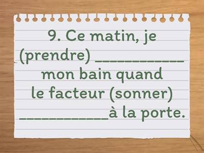 Imparfait, passé composé ou plus-que-parfait ? 