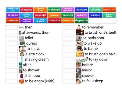 S2 L1 Daily Routine vocab - match up