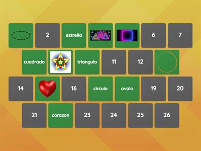 shapes & #'s memory game (4th)