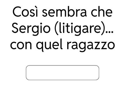 Metti i verbi al congiuntivo (presente o passato)