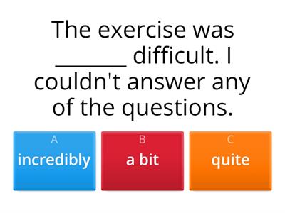 Vocabulary: Progress check unit 6 (Pre intermediate)