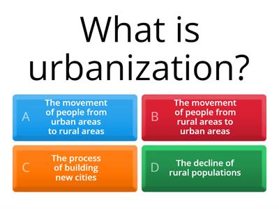 Urbanization