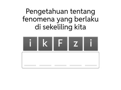 Pengenalan Mata Pelajaran Fizik