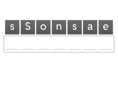Unscramble the words