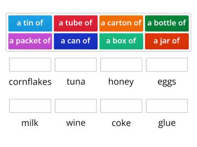 unit 10 - container and food