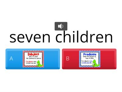 Subject and Predicate Sort