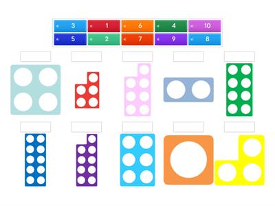 Numicon Number Recognition 1-10 Match up (Brazilian Portuguese)