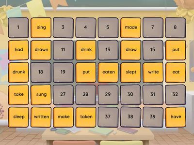 Verbs: Infinitive - Past Participle