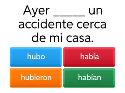 Preterite vs Imperfect