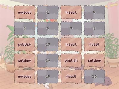 VCCV matching game (rabbit words) 