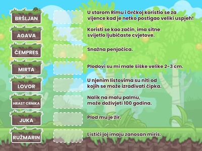 1. dio Biljke u školskom vrtu za učionicu na otvorenom 