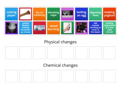 Physical and Chemical changes