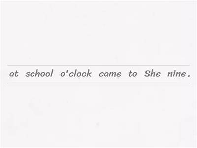 PAST SIMPLE SENTENCES