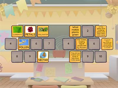 PLANTS & POLLINATION VOCABULARY