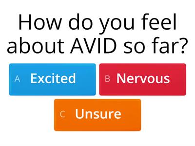 AVID Interest Poll 1