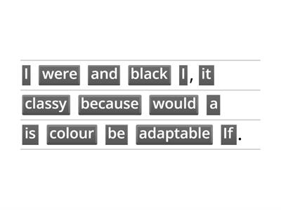 If I were... Phrases à construire correctement