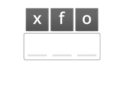 -ox Word Family Scramble