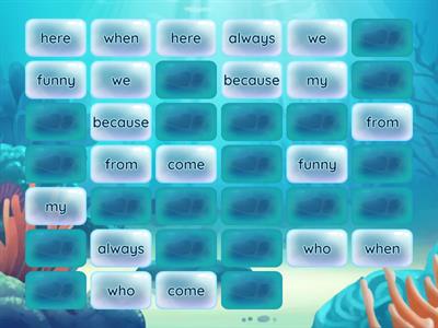 Sight Word Memory Game