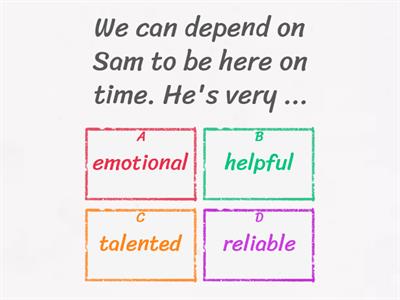 Persobality2 [Speakout, B2, 3rd edition, unit 1A]