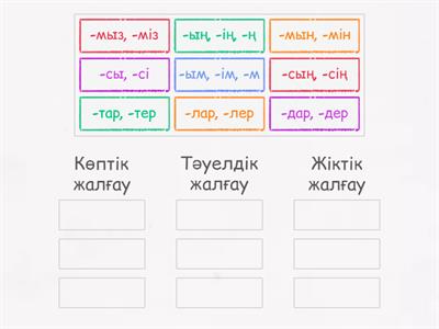 Қазақ тіліндегі жалғаулар