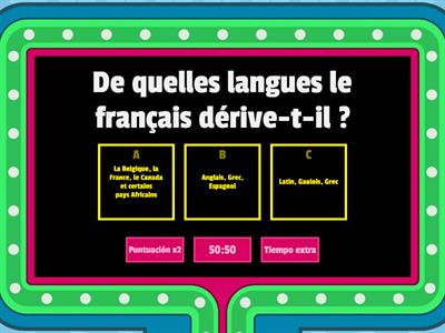 Langue et culture français