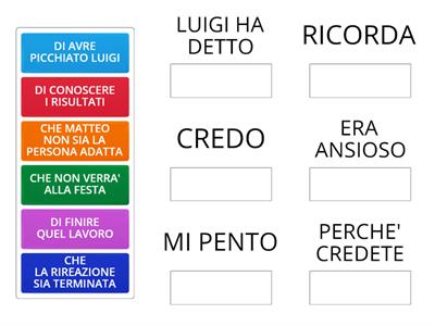  ANALISI DEL PERIODO:  ABBINA LE PROPOSIZIONI OGGETTIVE ADEGUATE