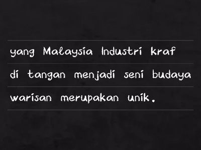 Usaha memajukan Industri Kraf tangan ms 45 1CCA