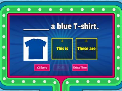 this is/these are (clothes)   (Gameshow quiz)