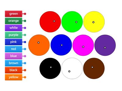 Match the colors to the words