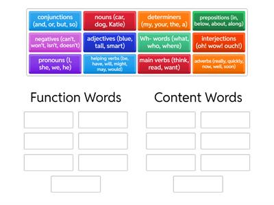 Content vs. Function Words