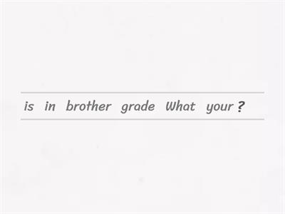 What Grade Are You In? Extra