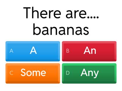  a, an, some, any