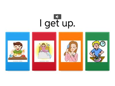 DAILY ROUTINES: multiple choice