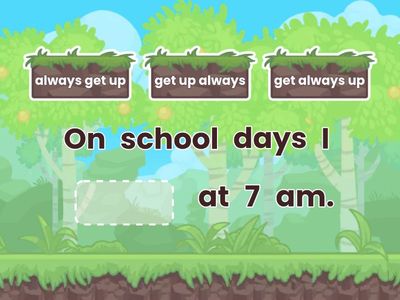 always, often, usually, sometimes, never - position, adverbs of frequency