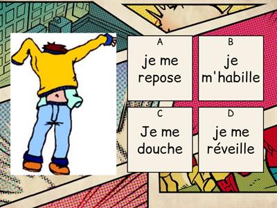 quiz Verbes pronominaux - Reflexive verbs.