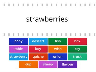 match the plurals 