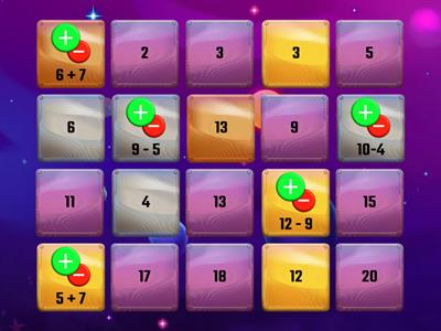 Adding and Subtracting within 20