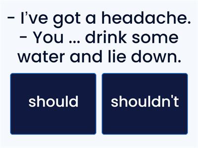 U5 AS4 Should/shouldn't