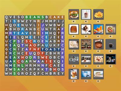 ESL L1 / A1 : Restaurant Vocabulary Wordsearch